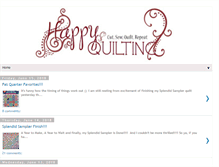 Tablet Screenshot of happyquiltingmelissa.com